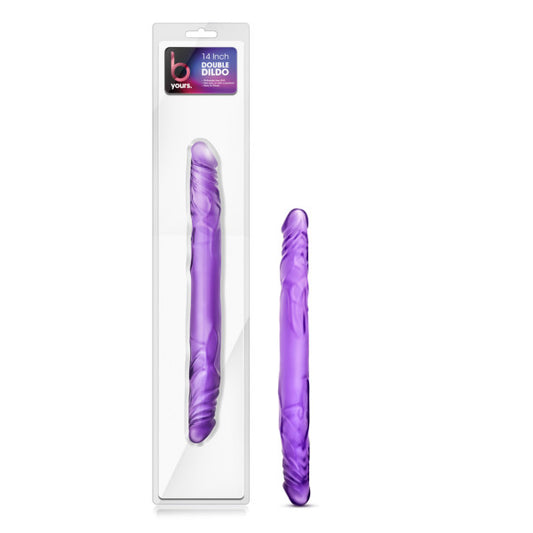 B Yours - 14'' Purple Double Dildo - Sex Toys Online My Temptations
