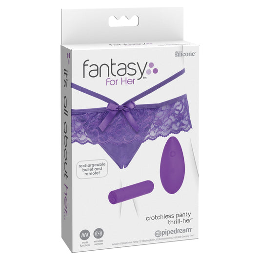 Fantasy For Her Crotchless Panty Thrill-Her  - My Temptations Sex Toys