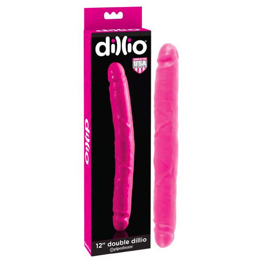 Dillio 12'' Pink Double Dong - My Temptations Adult Store Australia