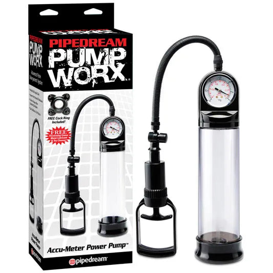 Pump Worx Accu-Meter Power Pump - Male Sex Toys