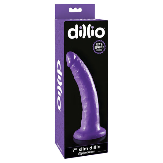 Dillio 7" Slim Purple Dildo - My Temptations Sex Toys and Lingerie Store