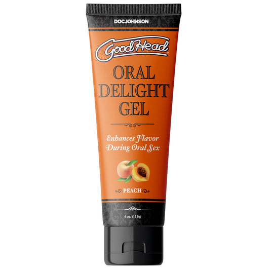 GoodHead Oral Delight Gel - Peach Oral Gel - 120 ml - My Temptations Adult Store
