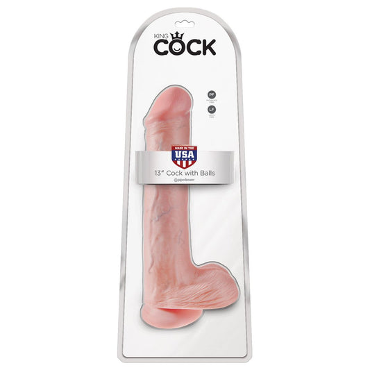 13in. Cock with Balls Flesh