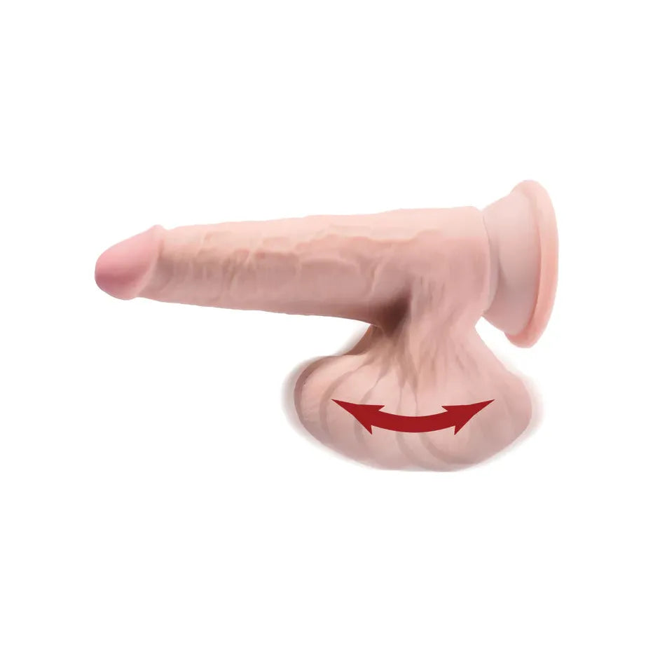 King Cock Plus 7in. Triple Density Cock With Swinging Balls
