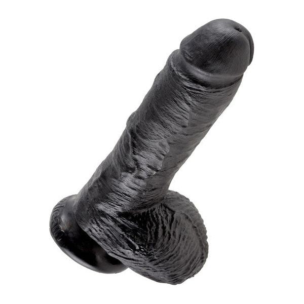 8in Black Cock With Balls