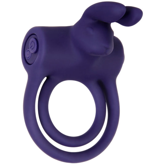 Adam &amp; Eve Silicone Rechargeable Rabbit Ring - Sex Toys Online
