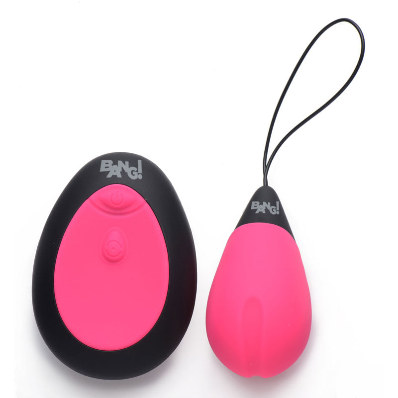 Bang! 10X Pink Vibrating Egg & Remote - Sex Toys Online My Temptations