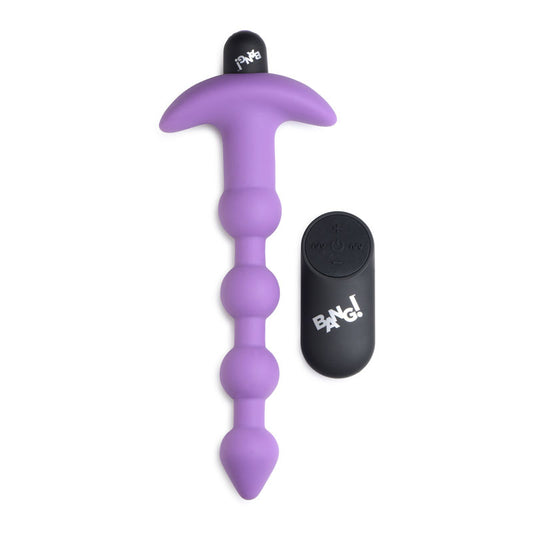 Purple Vibrating Anal Beads - Sex Toys My Temptations Australia