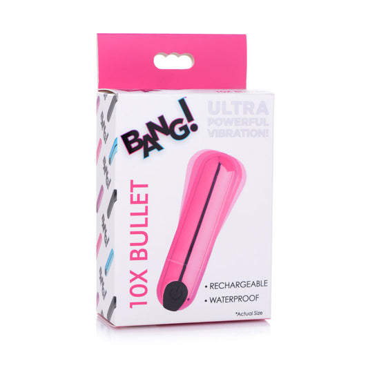 Bang! 10X Vibrating Metallic Pink Bullet - My Temptations Sex Toys