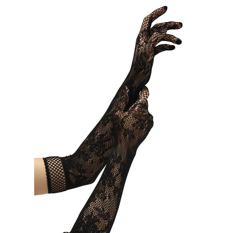 BACI Flower Lace Opera Gloves - My Temptations Adult Store
