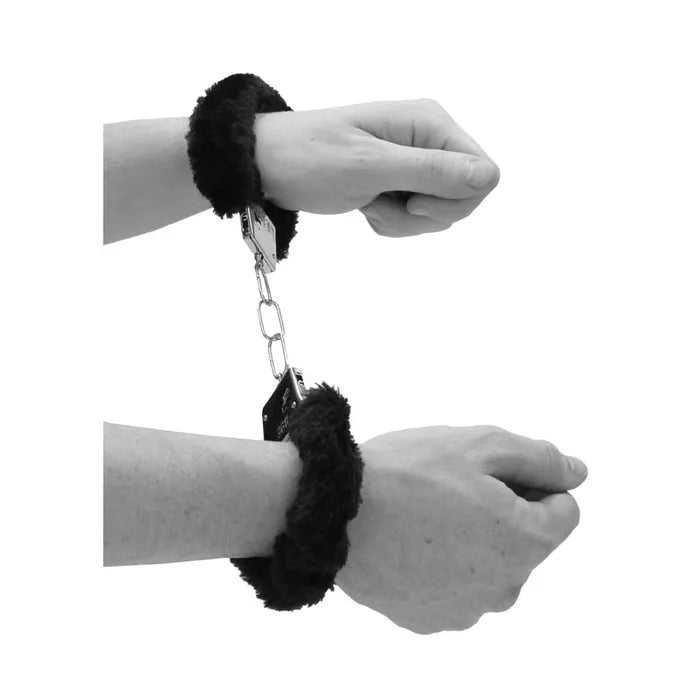 Black & White Beginner's Furry Hand Cuffs
