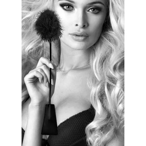 Black & White Crop with Feather Tickler