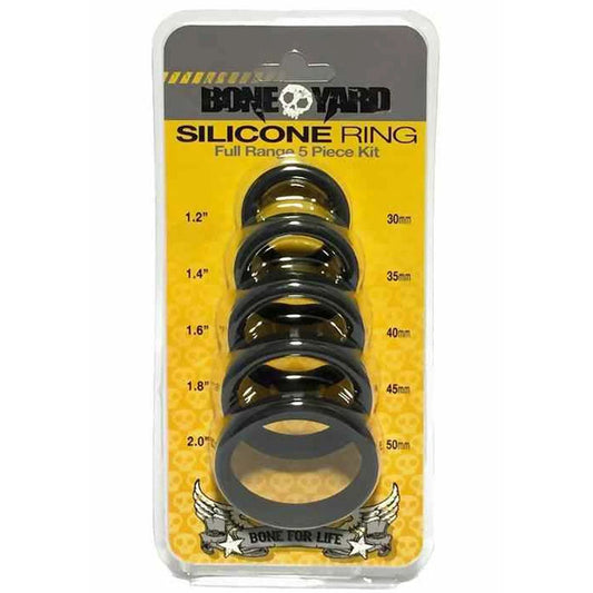 Boneyard Silicone Cock Ring 5 Pcs Kit - My Temptations Adult Store