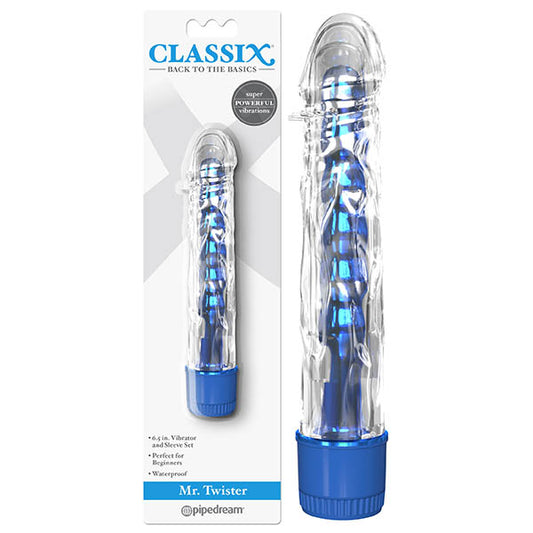 Classix Mr Twister Blue Vibrator - My Temptations Adult Store