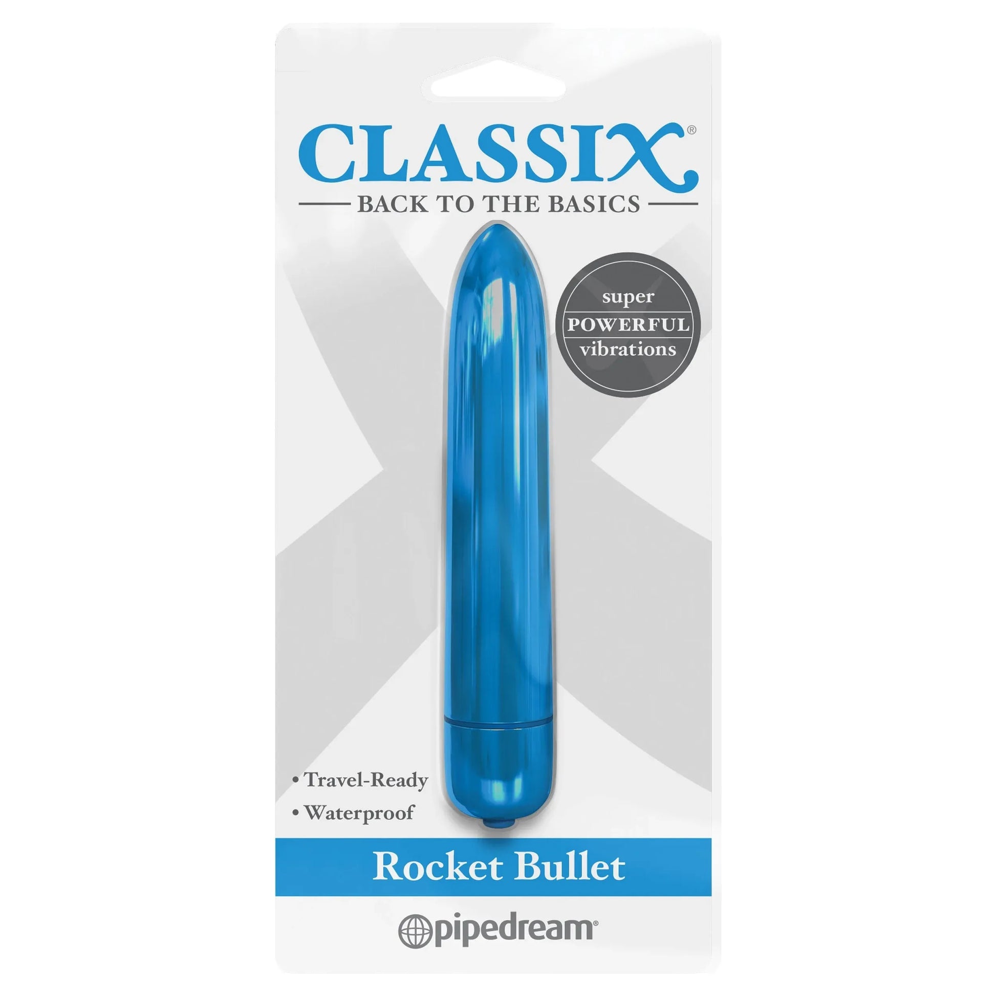 Classix Rocket Bullet Vibrator - Blue - Women's Sex Toys Online