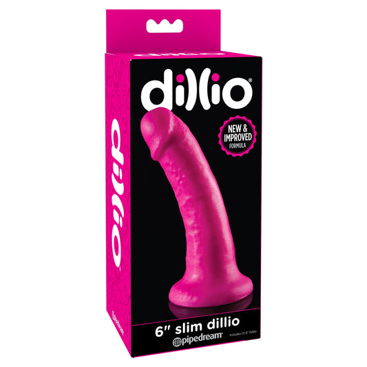Dillio 6'' Slim Pink Dildo - Sex Toys Online Australia