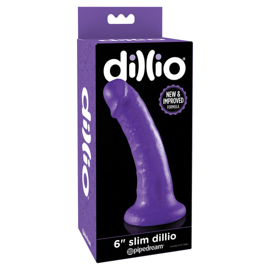 Dillio 6'' Slim Purple 15.2 cm Dong - My Temptations Australia