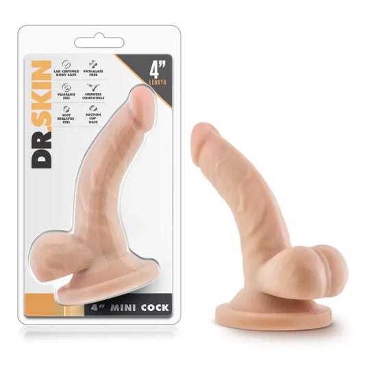 Dr. Skin 4'' Mini Cock with Balls - My Temptations Sex Toys