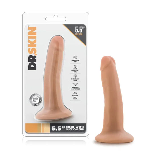 Dr. Skin 5.5'' Cock with Suction Cup - My Temptations Adult Store