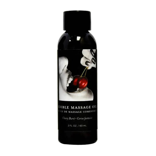 Edible Massage Oil Cherry Burst Flavoured - 59 ml - My Temptations