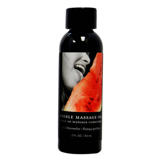 Edible Massage Oil Juicy Watermelon Flavoured - 59 ml - My Temptations Adult Store