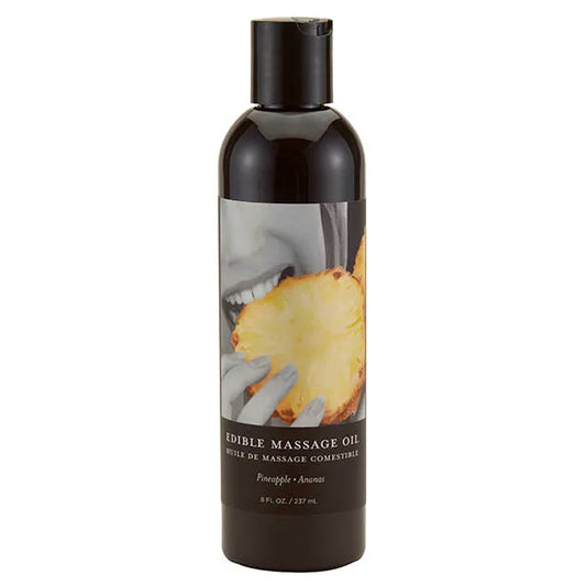 Edible Massage Oil Pineapple Flavoured - 237 ml - My Temptations Adult Store