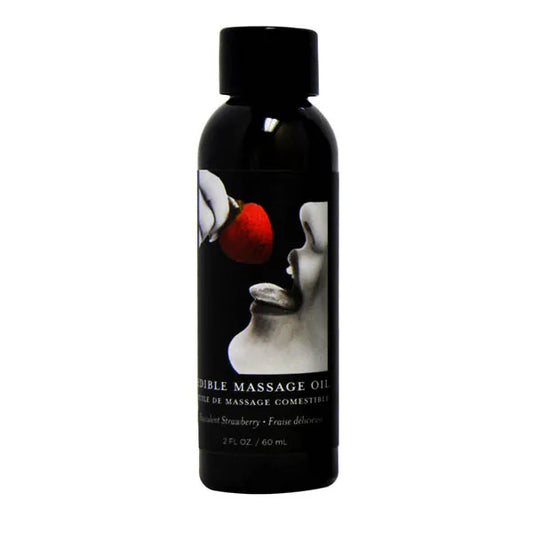 Edible Massage Oil Succulent Strawberry Flavoured - 59 ml - My  Temptations Adult Store