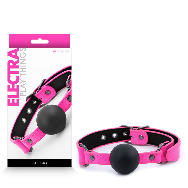 Electra Ball Gag - Pink - Bondage Gear Online