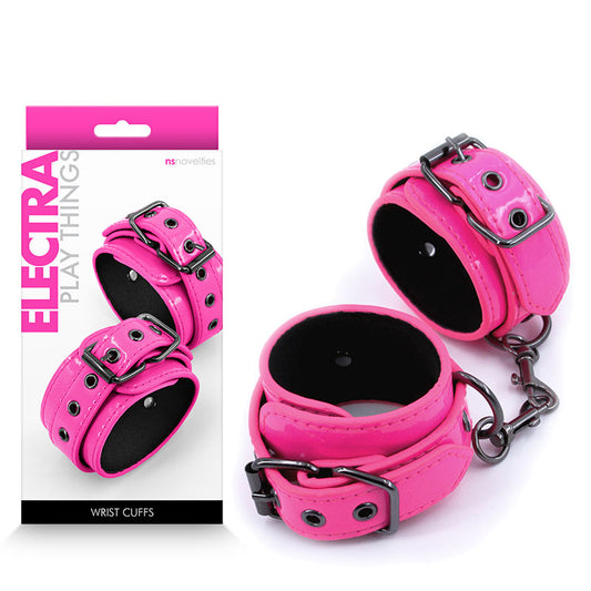 Electra Wrist Cuffs - Pink - Buy Bondage Cuffs Online - My Temptations
