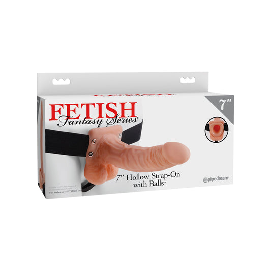 Fetish Fantasy Series 7" Hollow Strap-On With Balls - My Temptations Sex Toys