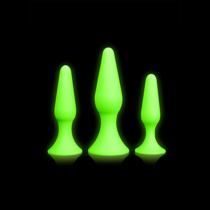 Glow In The Dark Butt Plug Set - My Temptations Adult Store