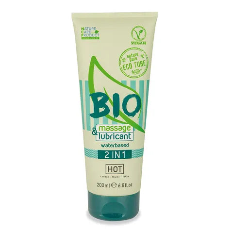HOT BIO Massage & Lubricant 2In1 Water Based Lubricant - 200 ml