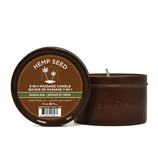 Hemp Seed 3-In-1 Massage Candle Guavalava