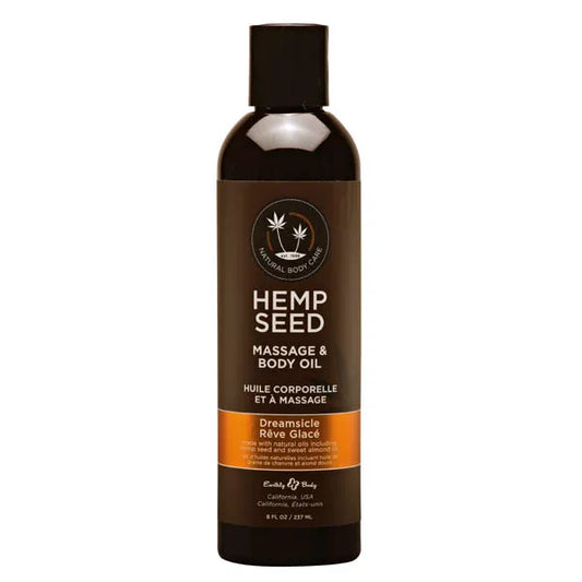 Hemp Seed Massage & Body Oil Dreamsicle (Tangerine & Plum) Scented