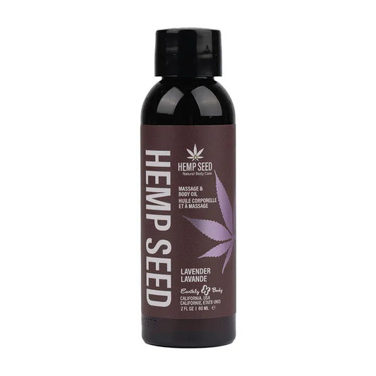 Hemp Seed Massage & Body Oil Lavender Scented - 59 ml - My Temptations