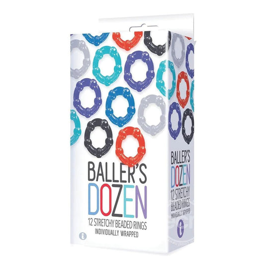 Baller's Dozen - Beaded Cock Ring - Sex Toys Online