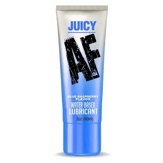 Juicy AF - Blue Raspberry Flavoured Water Based Lubricant - 60 ml - My Temptations Adult Store