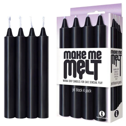 Make Me Melt Drip Candles - Black - My Temptations Adult Store