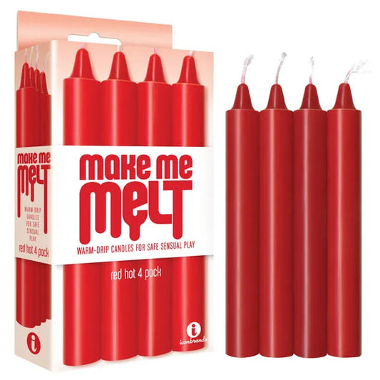Make Me Melt Drip Candles - Red - My Temptations