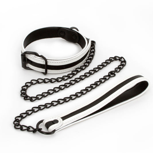 GLO Bondage Collar and Leash - BDSM and Fetish Gear - My Temptations