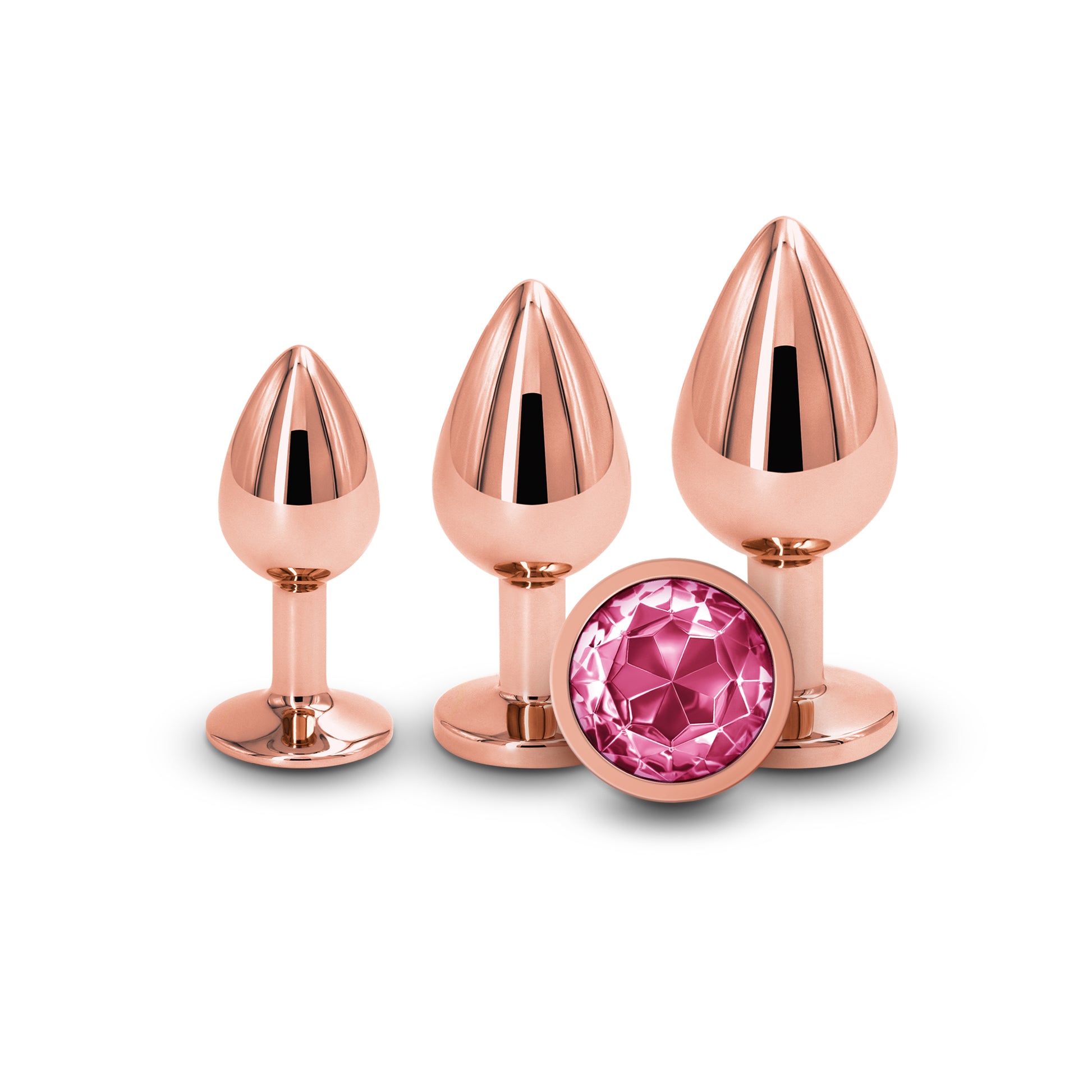 Rear Assets Trainer Kit Rose Gold Pink Butt Plugs
