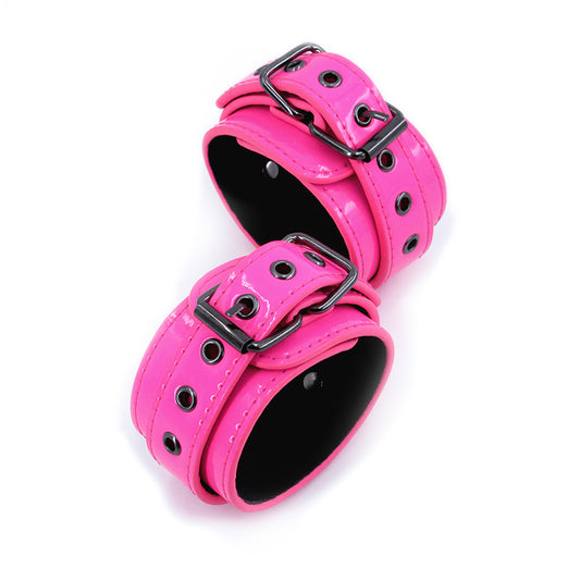 Electra Ankle Cuffs - Pink - Bondage and Fetish Gear Online