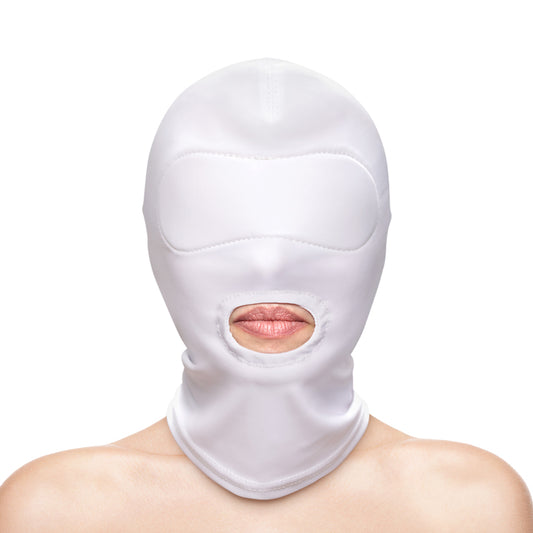 Fetish & Fantasy Mouth Hood - White - Bondage Masks Online 