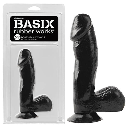 6.5'' Black Dong With Suction Cup - Sex Toys Online My Temptations
