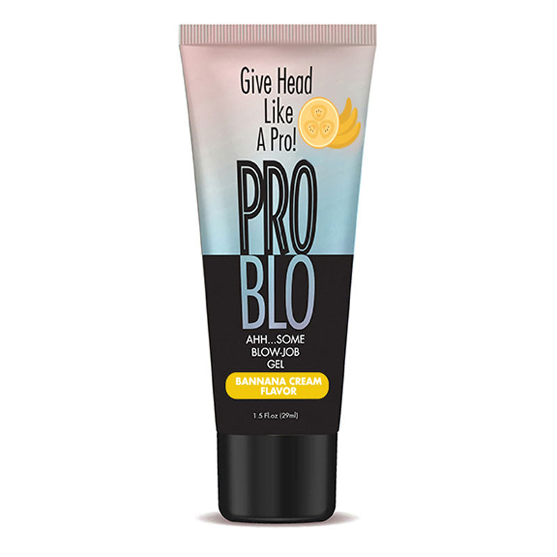 ProBlo Oral Pleasure Gel Banana Cream Flavoured Blowjob Gel - 29 ml- My Temptations Online Adult Store
