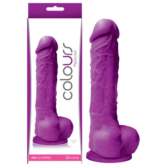 Colours - Pleasures 5" Purple Dildo - Sex Toys Australia