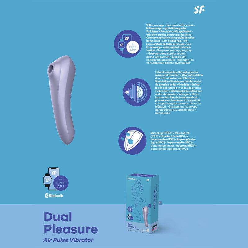 Satisfyer Dual Pleasure Purple Clitoral Stimulator
