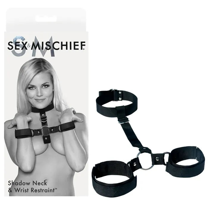 Sex & Mischief Shadow Neck and Wrist Restraint