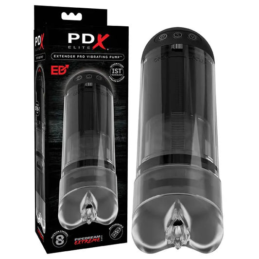 Pipedream Extreme Toyz Elite Extender Pro Vibrating Penis Pump - Male Sex Toys Online