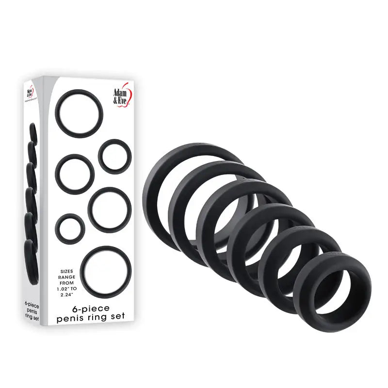 Adam & Eve 6-Piece Penis Ring Set